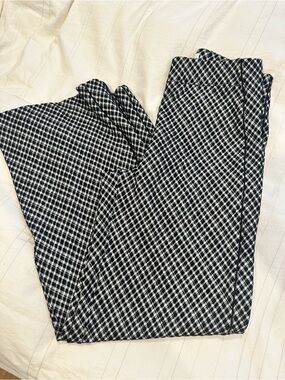 Spanx Black & White Checkered Dress Pants